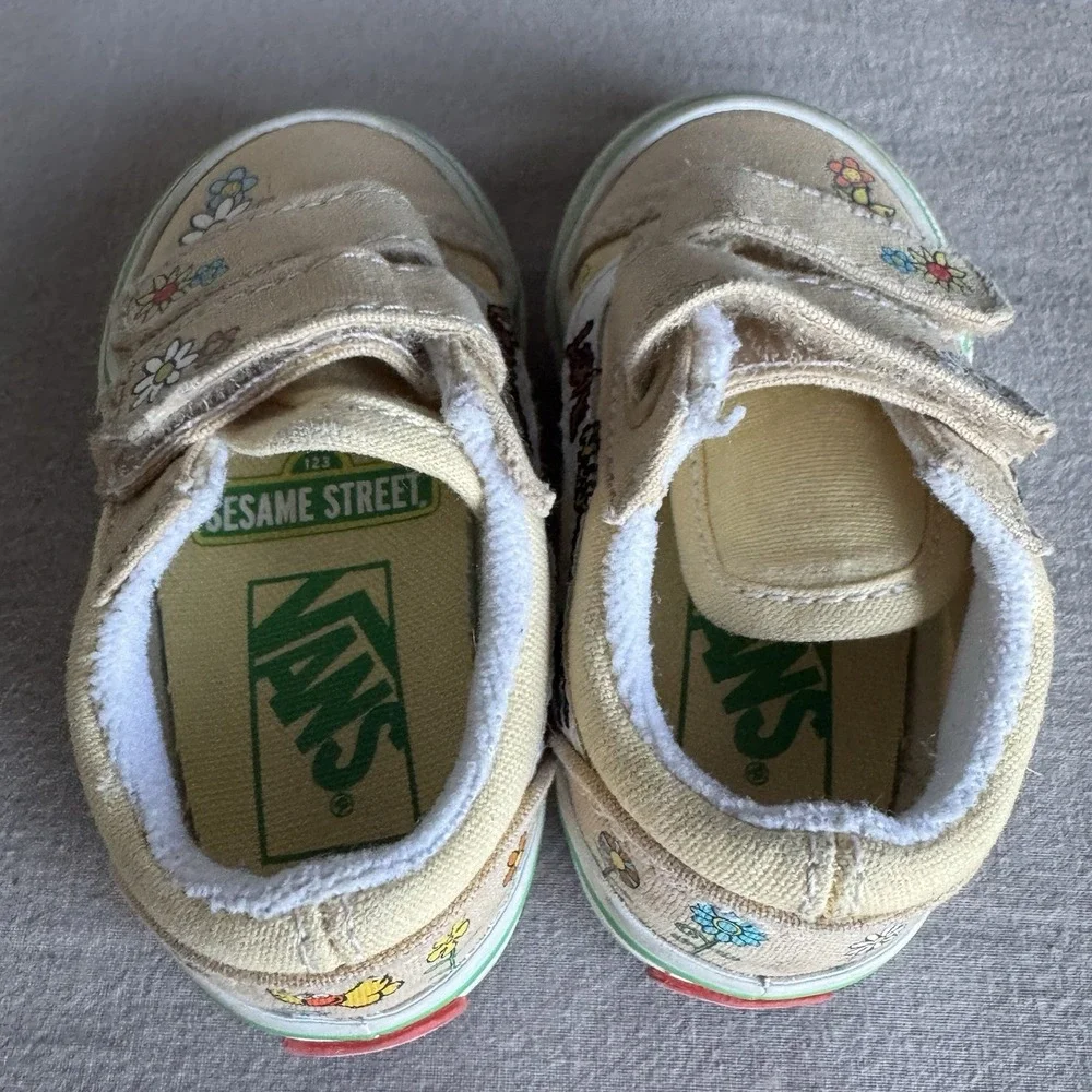 Size 4c - Baby VANS Sesame Street Old Skool Elmo and Friends Shoes